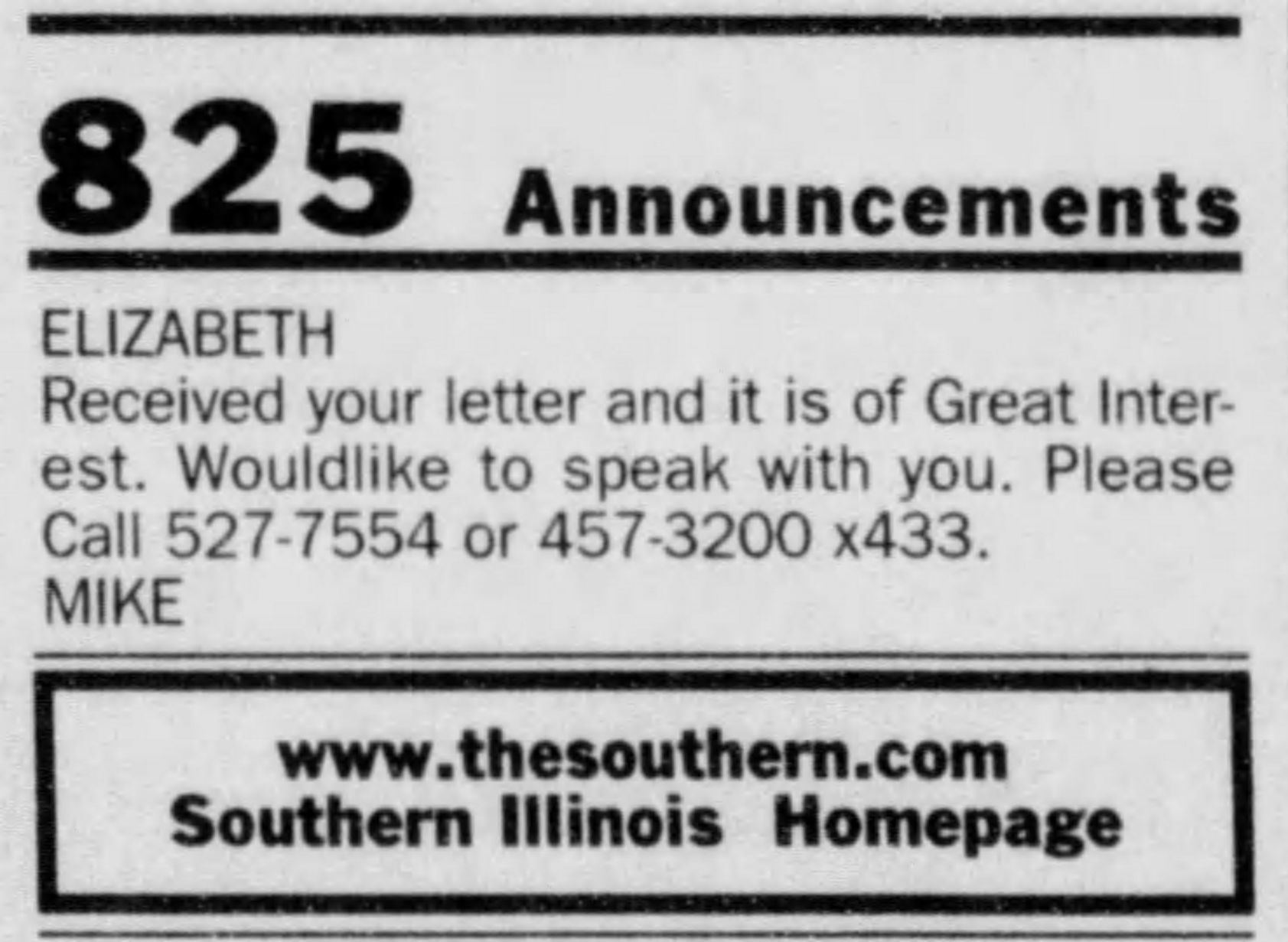 Elizabeth ad